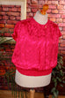 80er Satin Top pink