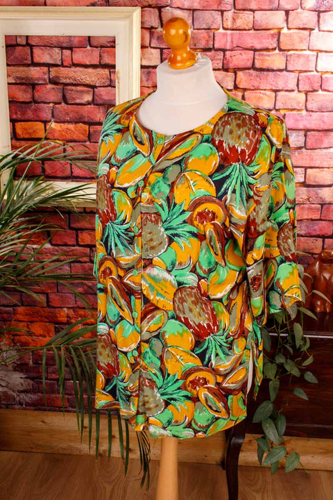 Viskose Top Früchtemuster