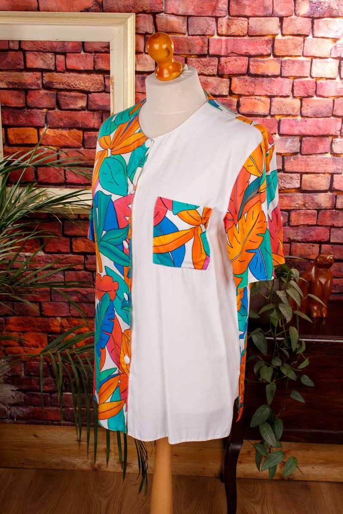 Viskose Sommertop Hawaiimuster