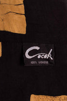 Wickelbluse schwarz beige