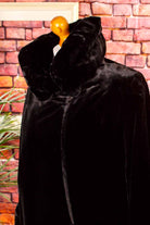 1920s Samtmantel schwarz