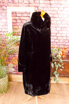 1920s Samtmantel schwarz