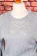 leichter taubenblauer Pullover
