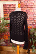 handgestrickte Strickjacke schwarz