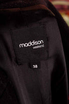 Wolle Blazer schwarz weiß