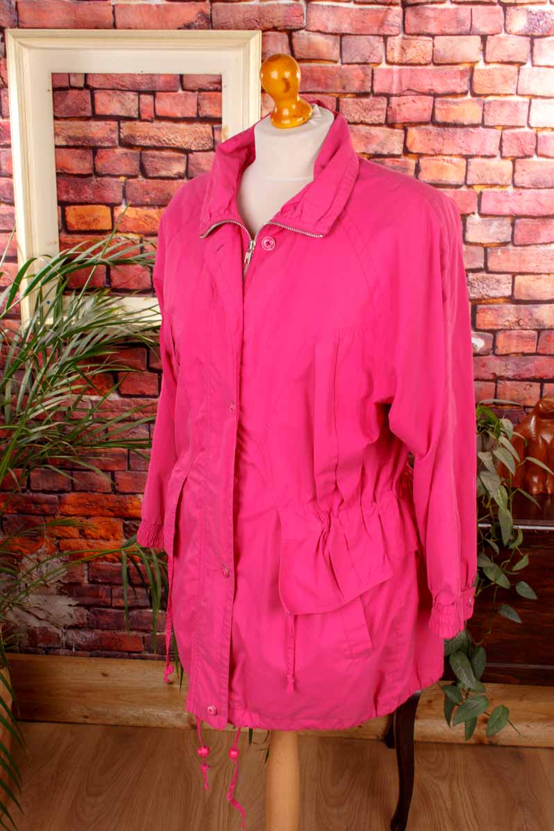 pinker 80er Jahre Anorak