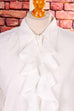 Vintage Rüschenbluse weiß