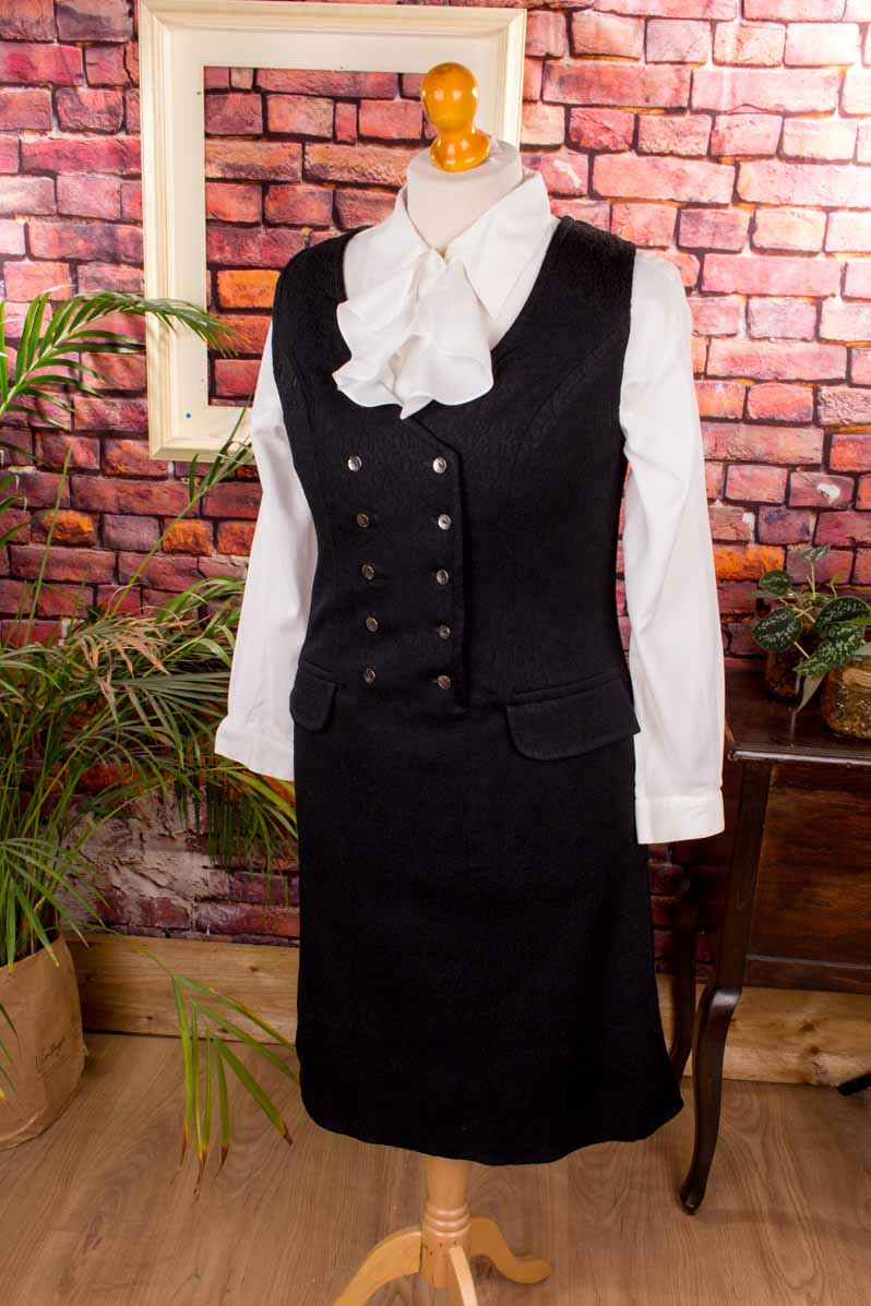 60s Schlager Kleid schwarz