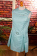 60s Flapper Stil Kleid türkis