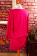 80s Fledermaus Shirtkleid pink