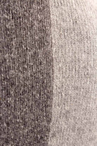 Angora-Seide Pullover grau Zopfmuster