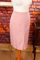 Bleistiftrock rosa Wollmix