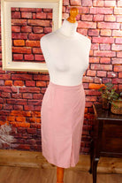 Bleistiftrock rosa Wollmix