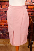 Bleistiftrock rosa Wollmix