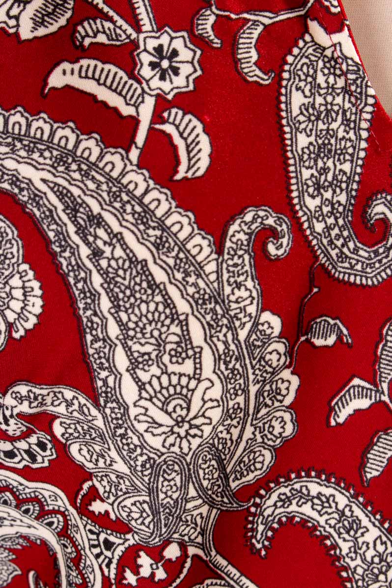 70s Disco Tunika Langbluse
