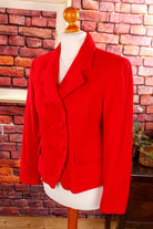 Wolle Kurzblazer rot