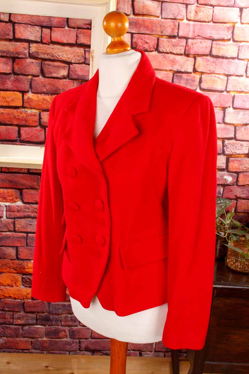 Wolle Kurzblazer rot