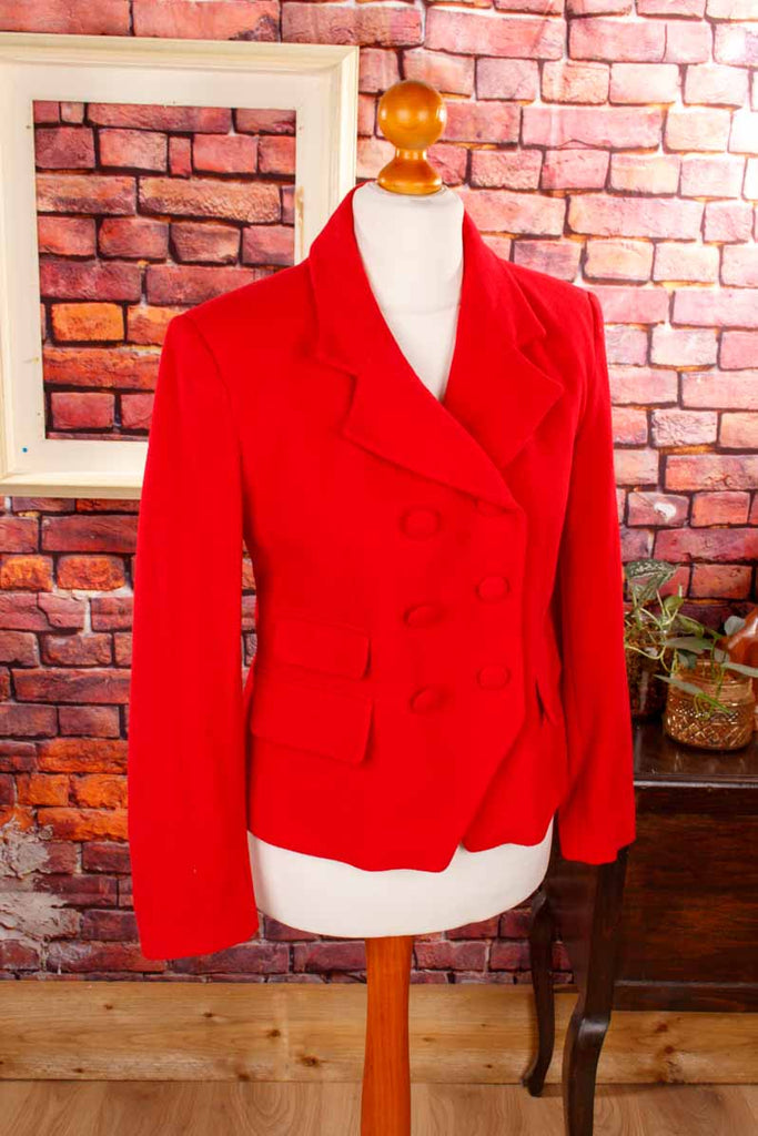 Wolle Kurzblazer rot