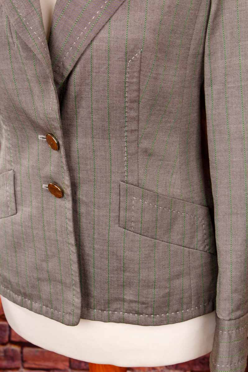 ESCADA Wolle-Seide Blazer grau