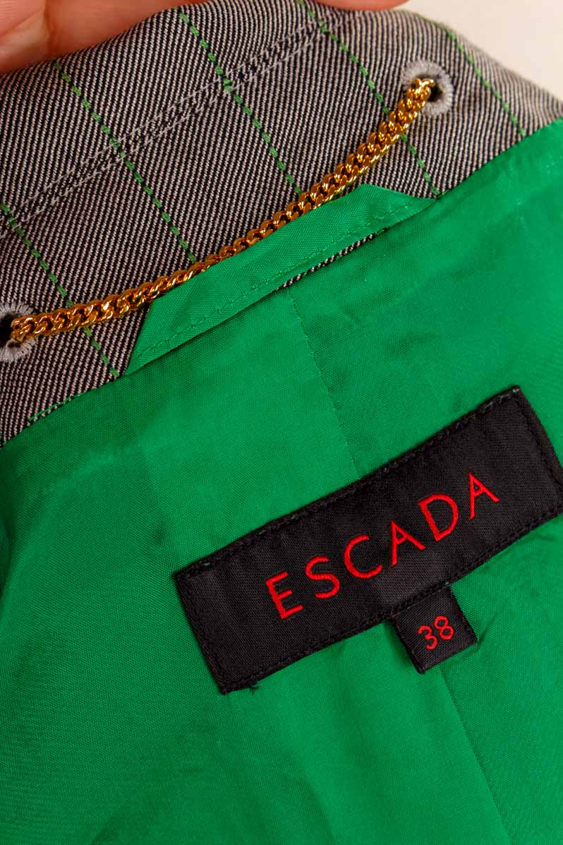 ESCADA Wolle-Seide Blazer grau
