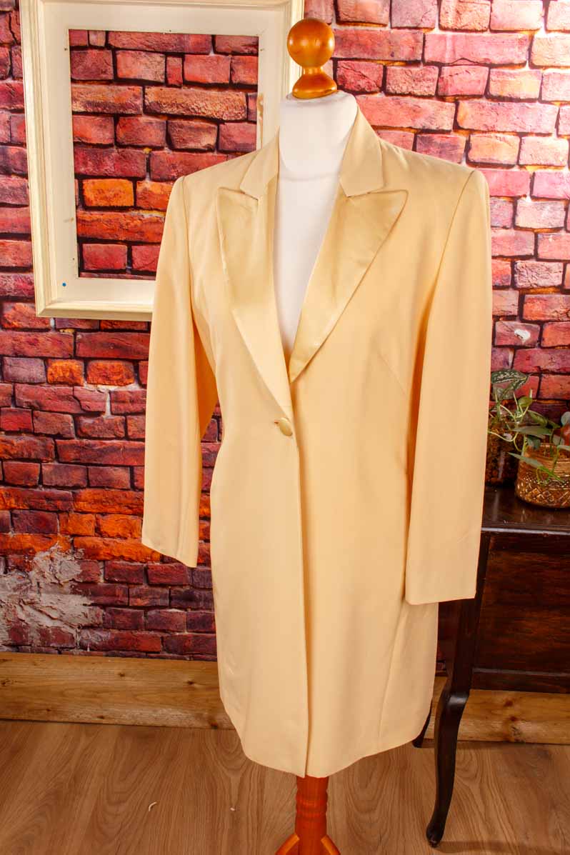 Langblazer vanille Wolle