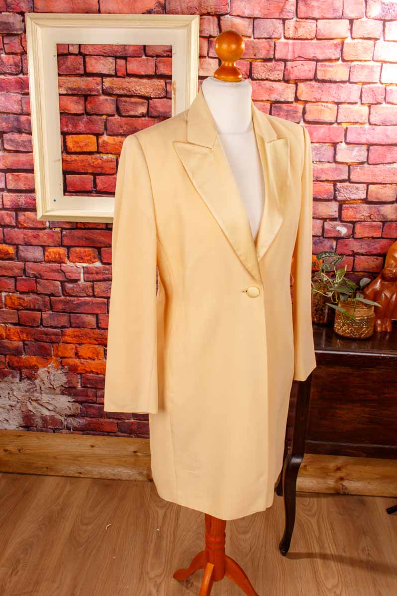 Langblazer vanille Wolle