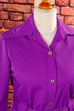 lila Blusenjacke Megakragen