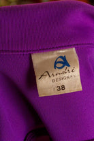 lila Blusenjacke Megakragen