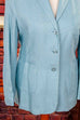 Seidenmix Blazer hellblau