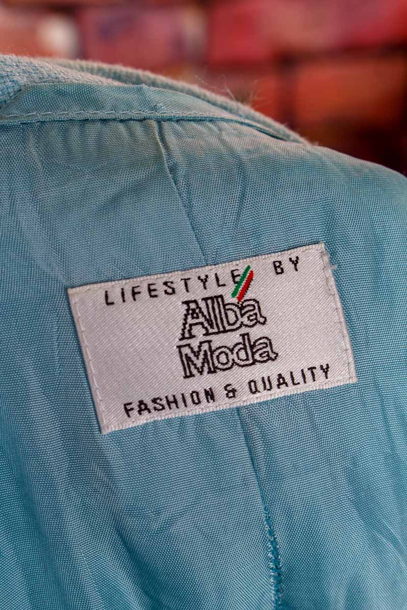 Seidenmix Blazer hellblau