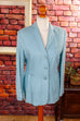 Seidenmix Blazer hellblau