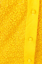 70s Disco Kleid leuchtend gelb