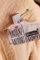 70s Schlagerkleid beige