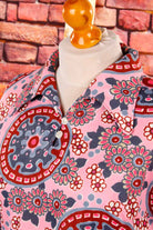 60s Disco Top Tunika rosa