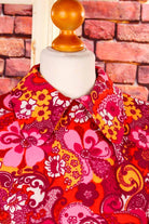 60s Disco Top pink Paisley