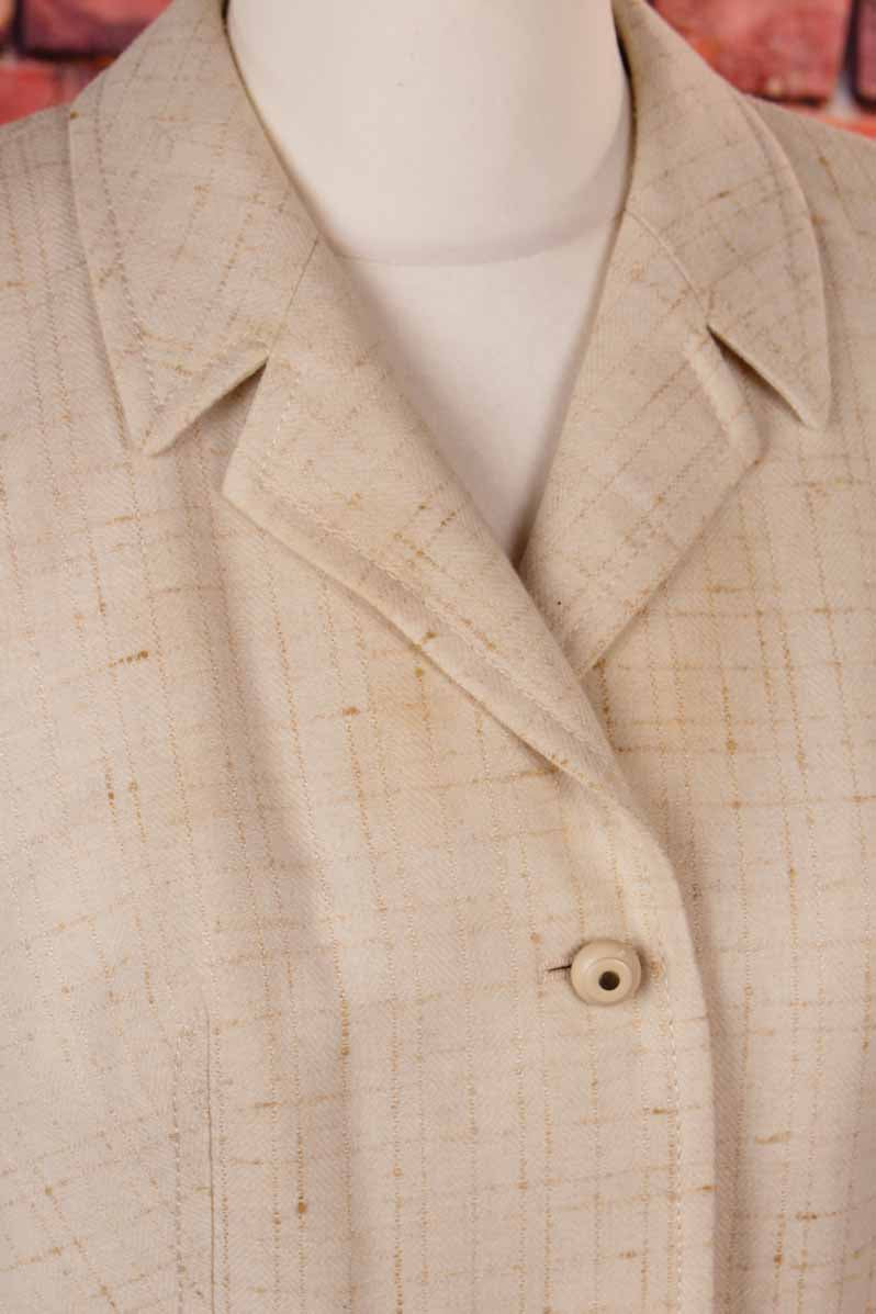 Wollkostüm beige