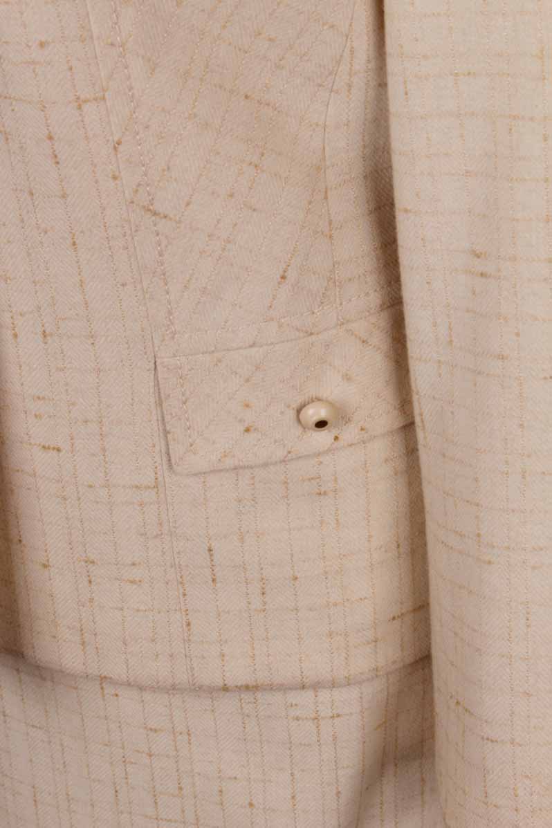 Wollkostüm beige