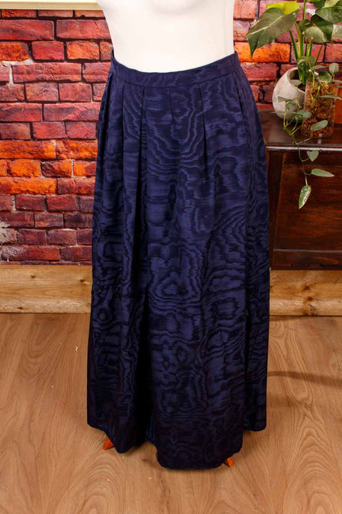 langer Taftrock nachtblau