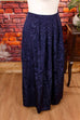 langer Taftrock nachtblau