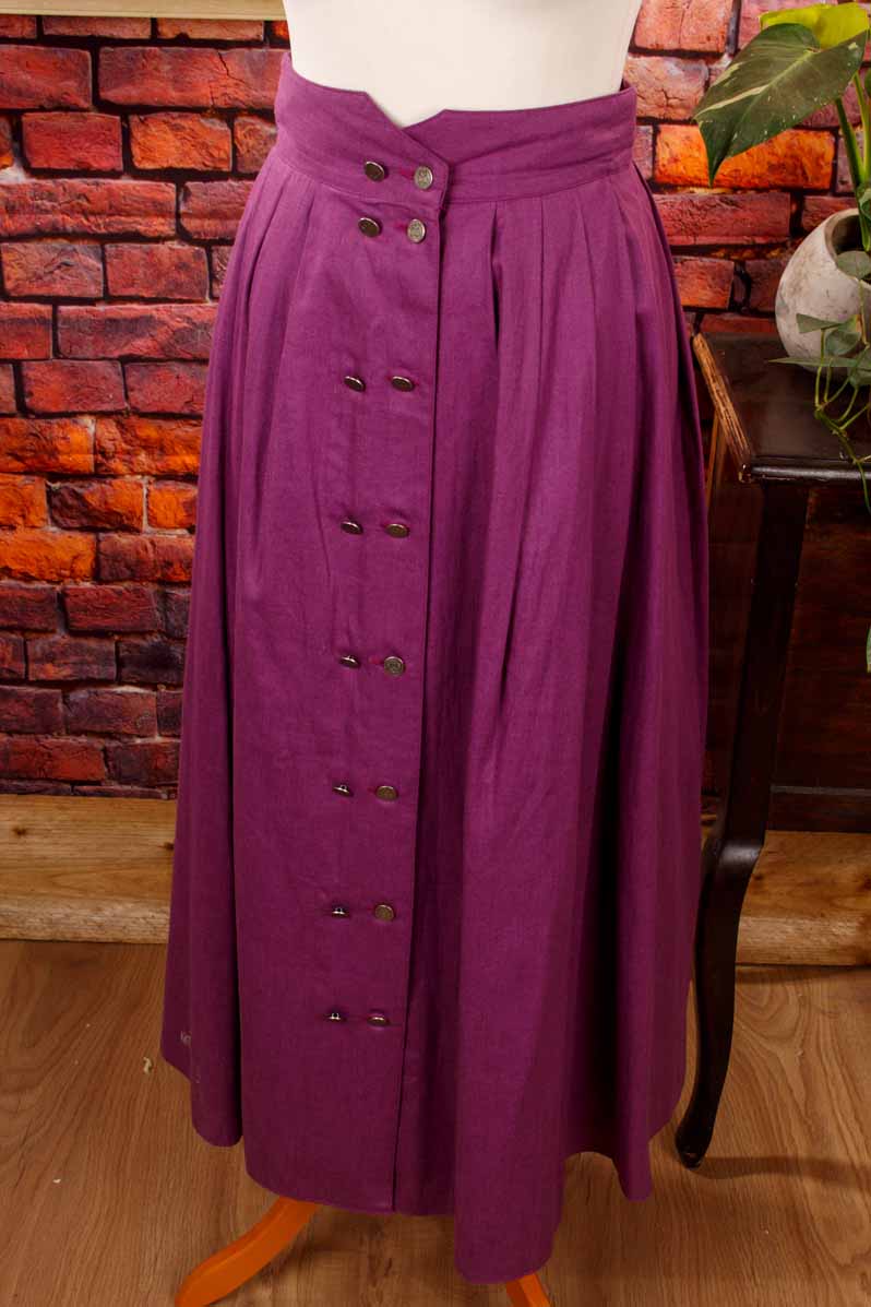 Leinenrock lila