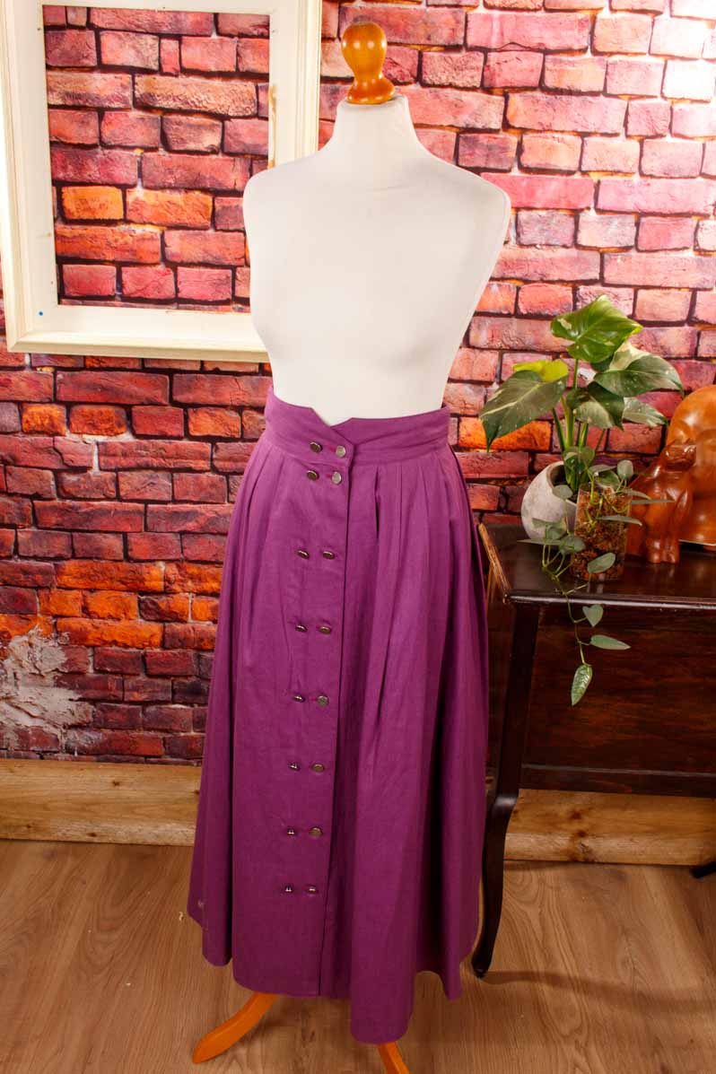 Leinenrock lila