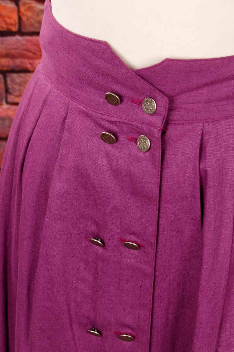 Leinenrock lila