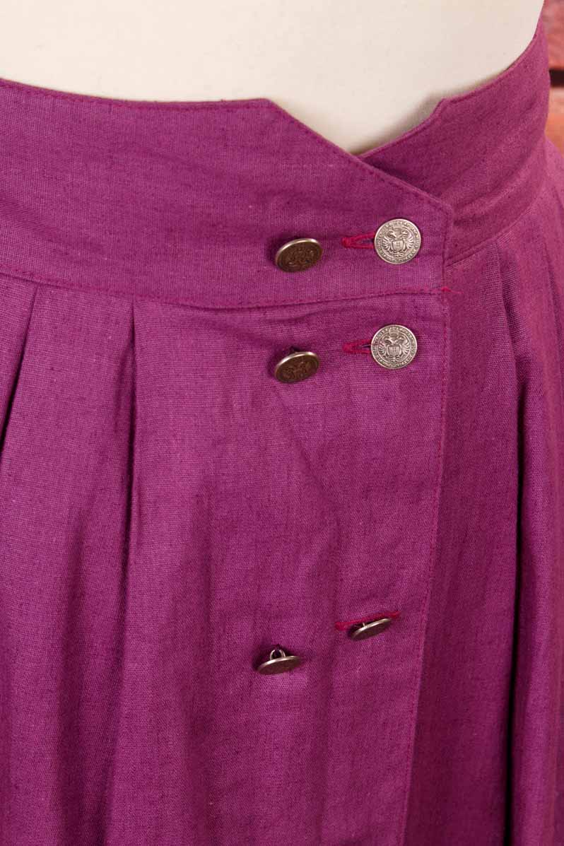 Leinenrock lila