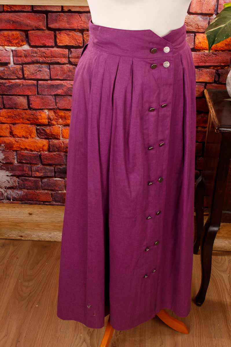 Leinenrock lila