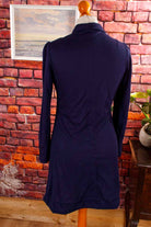 Disco Minikleid blau Blümchen
