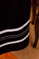 70er Kleid schwarz-weiß