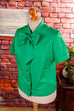 Schluppenbluse grün Schleife