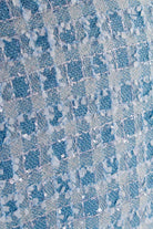 Kostümjacke blau Glitzer