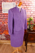 Wolle Kostüm lila