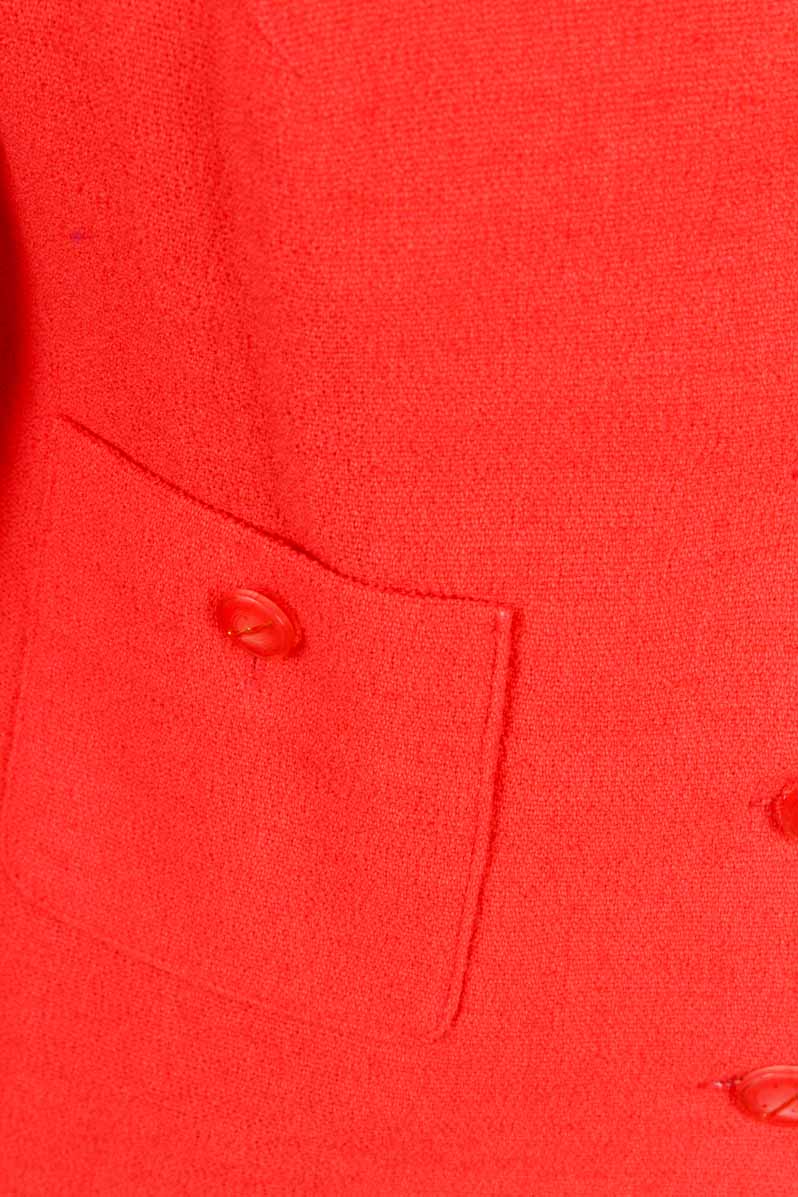 Vintage Wolle Kostüm apricot